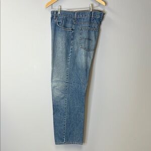 Calvin Klein Straight Light Washed Jeans with Distressing  W38 Straight Leg